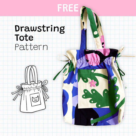 Drawstring Bag PDF Pattern + Instructions