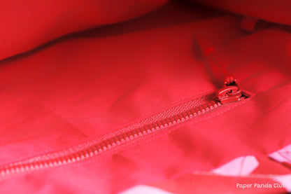 Soft Quilted Tote with Ruffles